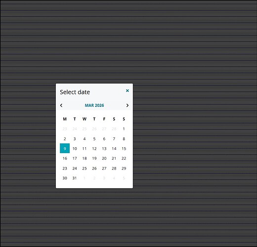 Data View Settings Before Select