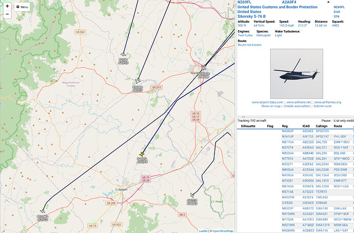 Sikorsky flight plot